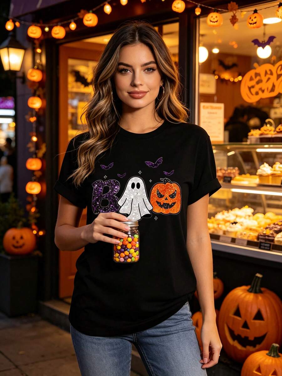 Women T-Shirts - 黑色 - 查看 1