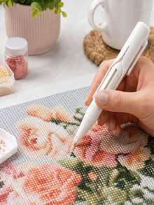 Automatic Diamond Painting Bead Dispenser - Quick Pickup And Release, Easy Storage, No Wax Needed, 3 Colors Available - Suitable For Beginners And Adults, 5D Diamond Drill Tool Accessories, Gift For Diamond Painting Enthusiasts - A - View 2
