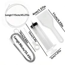 5/1pc Refrigerator Drain Hole Clog Cleaning Kit, 150cm Flexible Brush And Syringe Hose, Ice Scraper, Deodorizer, Deep Cleaning Tools For Home Kitchen, Freezer, Industrial Bar And Restaurant Maintenance - Multicolor - View 8