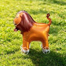 Small Lion Pulley Balloon, Children's Birthday Gift Balloon, Outdoor Toy Balloon, Cartoon Lion - Multicolor - View 1