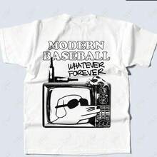 I Miss Modern Baseball Whatever Forever Band Back Print 100% Tee T-Shirt - White - View 6