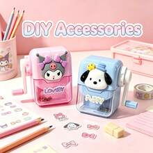 SANRIO 可愛手動鉛筆削筆器，耐用塑膠材質，適合成人的完美禮物，學校用品、辦公室裝飾、動漫愛好者（配件需自行組裝） - 查看 2