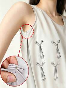 12/8/4/1pc Outdoor Seamless Invisible Underarm Tightening Tool, No-Sew Armhole Tightener, Protects Underarms From Exposure, Multi-Functional, Suitable For Various Tops And Pants - Multicolor - View 1