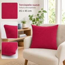 POLIGONO Cushion Cover - Hot Pink - View 5