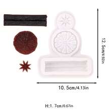 1 Piece Silicone Mold Branch Lemon Silicone Mold For Soap And Candles - Lemon Slice Cinnamon Star Anise Spice Silicone Mold - View 10