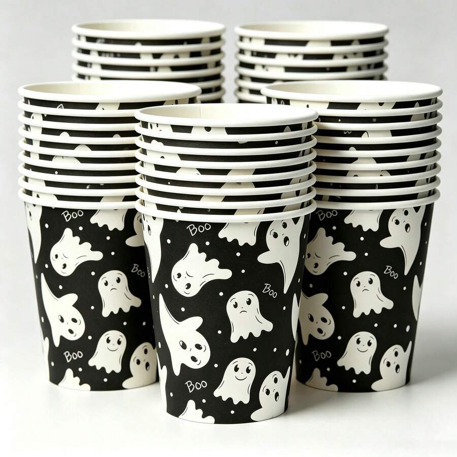 20/10pcs, Halloween Theme, Ice Cream Cups, Suitable For Restaurant Decoration, Halloween Party, Halloween Decorations - Multicolor - View 1
