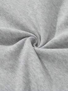 Men Hoodie Co-Ords - Grey - View 7