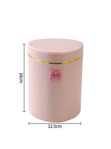 Elegant BOW Decor Portable Trash Can With Lid, Mini Desktop Garbage Bin, Home Covered Waste Basket, No Power Needed, Suitable For Office, Living Room Or Desk, Home Desktop And Drawer Organization - Multicolor - View 14
