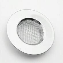 Ralo de Pia de Aço Inoxidável, Filtro de Banheira com Tela para Resíduos de Alimentos, Drenagem Eficiente, Ralo de Banheira de Aço Inoxidável, Ralo de Pia de Banheiro, Coletor de Cabelos do Ralo do Chuveiro, Ralo de Lavanderia, Acessórios de Banheiro, Ferramentas de Banheiro - Filtro - Visão 3