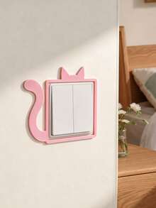 3D Printed Creative Cat Switch Decor, 86 Switch Cover, Home Wall Decoration, Colorful Switch Decor Set, Cute Cartoon Design - Multicolor - View 9
