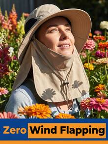 Breathable Windproof Outdoor Shade Hat With Removable Face Cover Multifunctional 360° All-Around Sun Protection Outdoor Hat For Men And Women For Hiking Garden Stuff Camping Patio Garden Travel Vacations Farms Cycling Fishing Essentials Accessories - One Size - View 4