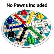 6人經典飛棋桌遊毯，快節奏多人互動遊戲墊，厚實耐用材質，抗折疊抗撕裂，適合節日派對、家庭聚會、休閒團隊建設，多功能娛樂用品，增進與親友互動，適合各年齡層的休閒教育桌遊毯（不含棋子） - 彩色 - 查看 6