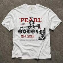 Pearl Movie Shirt -  Mia Goth Vintage Horror Tee . - White - View 1