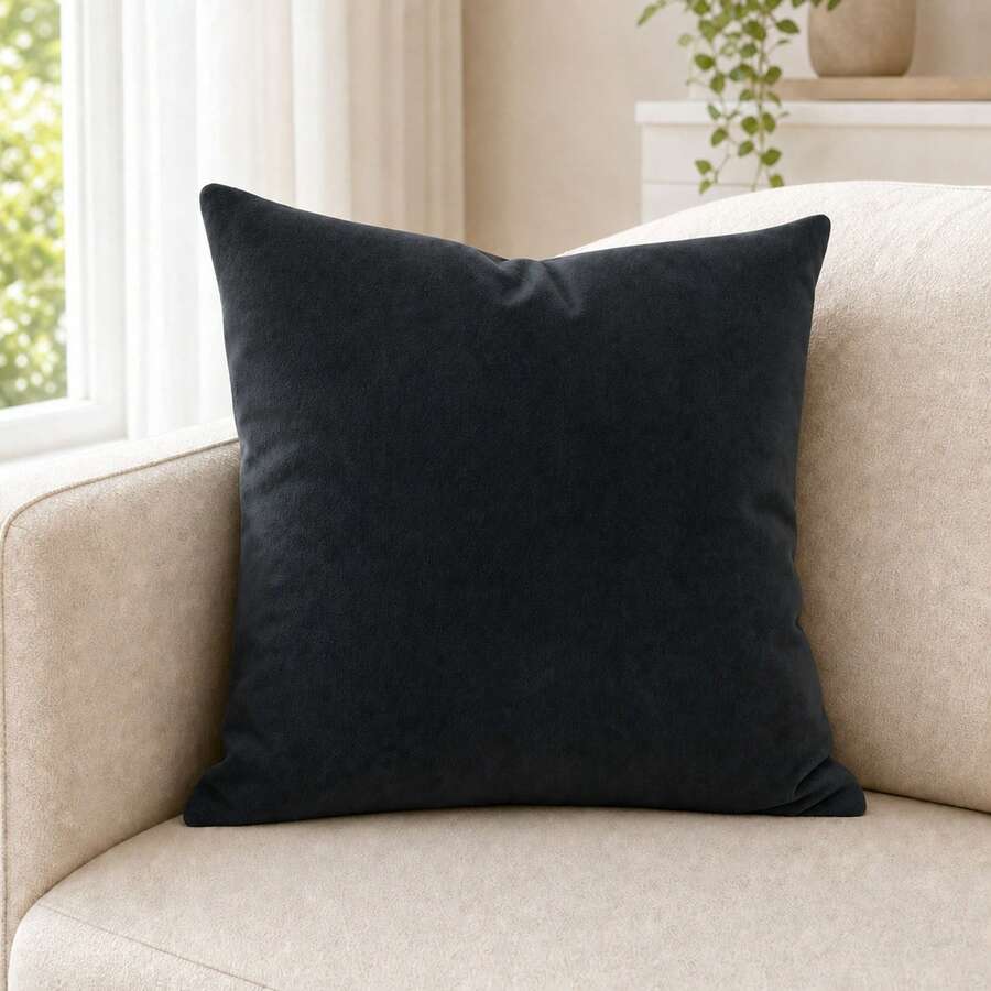 POLIGONO Cushion Cover - Black - View 1