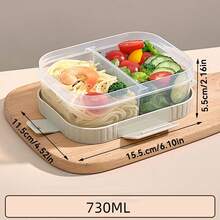 Bento Box Adult, Compartment Food Container, Microwavable Lunch Containers, PP Meal Prep Containers With Dividers, Leakproof Student Lunch Box With Lid, Divided Food Storage Containers, Adult Lunchable Snack Containers, Travel Food Containers - Multicolor - View 34