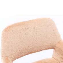 Dining Chairs With Faux Fur, Pink - Mid-Century Style - 駝色 - 查看 7