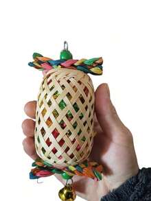 Long Lantern Bird Toy Christmas Parrot Toy Colorful Paper Chewing Boredom Relief Lantern Toy Bird Cage Decoration - View 3