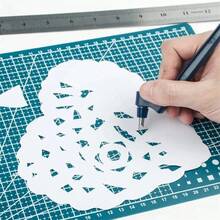 360 Degree Rotatable Art Carving Pen Tool, Stainless Steel Portable Paper Cutter Knife, Precision DIY Craft Cutting Tool For Paper, Vinyl, Sticker - Engraving Pen - View 13