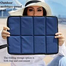 1pc Oversized Portable Folding Seat Cushion For Winter Outings, Suitable For Outdoor Camping, Walking And Picnic - Lightweight Hiking Pad, Beach, Stadium, Suitable For 4 Seasons - Multicolor - View 4