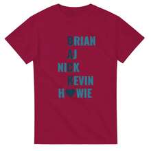 Brian  Nick Kevin Howie Boys Are Back Heavyweight Unisex Crewneck T-Shirt - 白色 - 查看 5