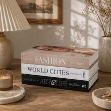 Paper Aesthetic Decorative Books, Coffee Table Books Decor - Faux Decorative Books For Decoration - Home Desktop Decor - Bedside Table Decor - Home Bookshelf Decor - one-size - View 8