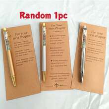 1pc Crystal Stone Ballpoint Pen, 1.0mm Fine Tip, Quick-Dry Ink, Smooth Writing, Cute Aesthetic Stationery, Suitable For Journaling, School, Office And Daily Use - Round - View 7