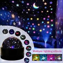 USB Plug & Play Christmas Projection Light 2-In-1 Night Light, Snowman, Reindeer, Christmas Tree Pattern Holiday Party Atmosphere Decorative Light - Multi-color light - View 12