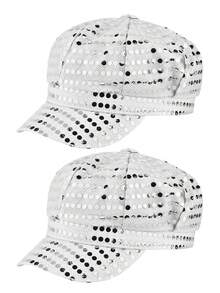 1/2pcs D EXCEED 70s Style Sequin Rhinestone Hat, Women's Party Dance Hat, Disco Daily Wear, Birthday Ball, Ballroom Stage Performance Carnival Accessory - Multicolor - View 22