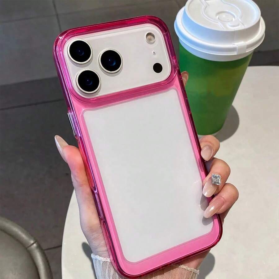 Compatible With Apple Phone 17 Air 16e Pro Max 15 14 13 Rose Red Shockproof Protective Case