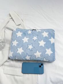 1pc Heart Style Laptop Case, Tablet Bag, Suitable For 10/11 Inch , 13/14 Inch, 15/15.6 Inch Laptop Sleeve - Baby Blue - View 7