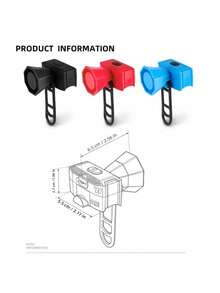 Electric Bicycle Bell USB Rechargeable Wired Control Safety Warning Bell For Mountain Bike Road Bike Cycling Accessory - A - View 10