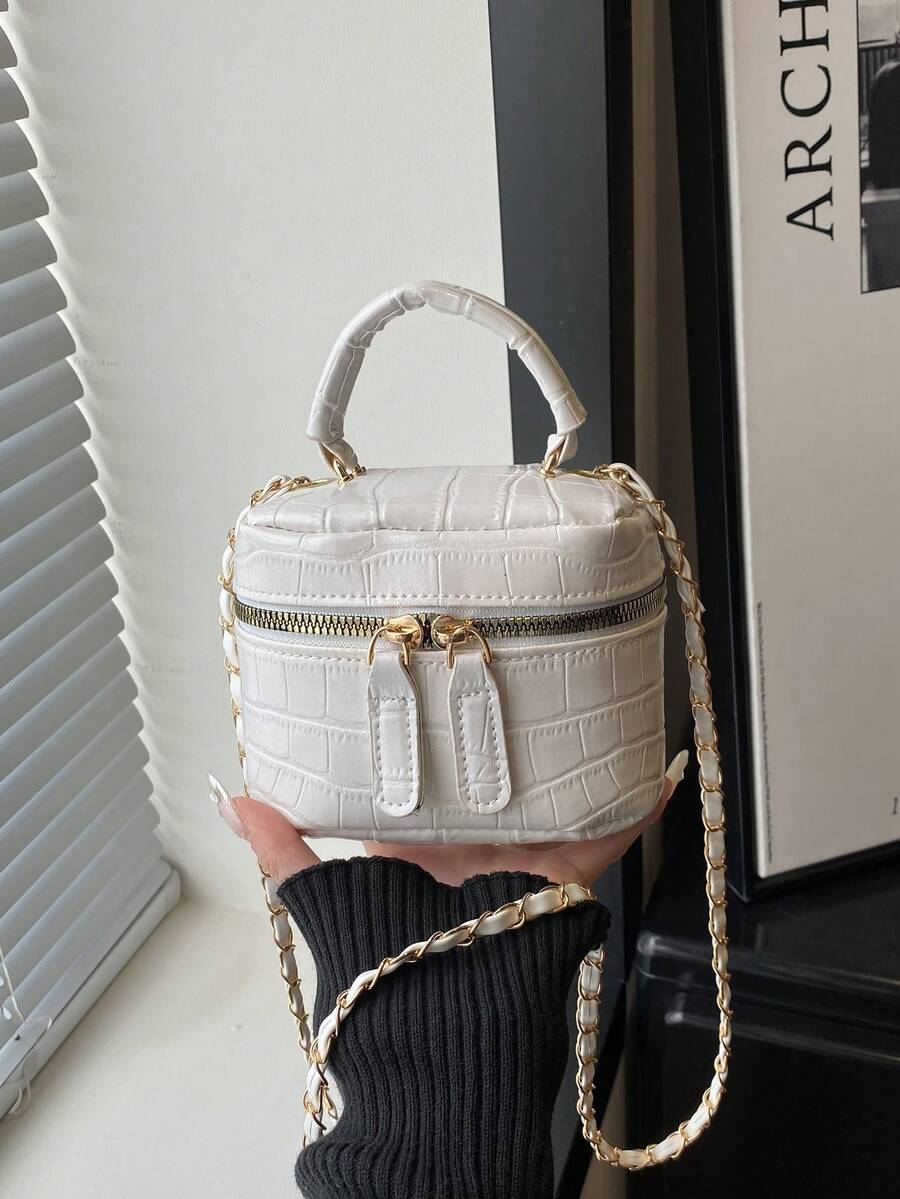 Lightweight Mini Chain Bag Quilted Handbag Bucket Bag Suitable For Girls College Students And Office Workers