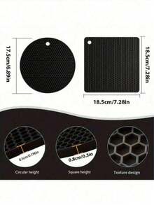 4 Pieces Of Silicone Insulation Pads - Heat-Resistant And Anti Slip Pads, Kitchen Insulation Pads, Washable And Durable Multifunctional Insulation Pads, Suitable For Pot Mats, Can Openers, Teapot Mats, Spoon Holders, Coasters, And Anti Slip Pads - View 10