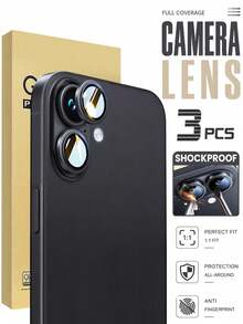 3pcs - Black 17 Pro Max Camera Lens Protector, 9H+ Glass Camera Lens Protector, Compatible With IPhone 18 Pro 18 Pro Max 17 17 Pro 16 Pro Max 16 16 Pro 15 14 13 12 11 [Anti-Shatter] 17 Lens Screen Protector - Black - View 39