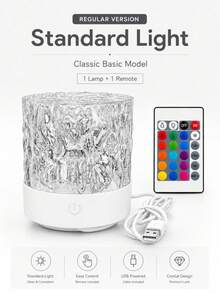 Aurora Ocean Wave Dynamic Projection Square Lamp,16 Color Changing Brightness Adjustable Remote Control USB LED Ambient Light,For Room Decor Photoshoot Romantic Date,Birthday Christmas Valentine Halloween Holiday Ornament Night Light - Multi-color light - View 13