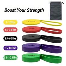 Heavy Duty Resistance Bands And Pull-Up Assist Bands - Suitable For Strength Training, Fitness Workout, Stretching, Home Exercise; Great Gift For Men On Halloween And Christmas. - Multicolor - View 8