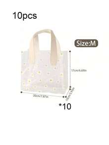 Tas Kado Genggam PVC Transparan, Tas Tote Transparan PVC Motif Bunga Daisy, Tas Kado Liburan yang Dapat Digunakan Kembali, Kado Liburan - Beraneka warna - View 18