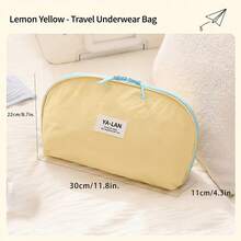 1pc Tassel Velvet 3-In-1 Bra Storage Bag/Color Block Bra Bag/Travel Underwear Organizer/Multi-Layer Underwear Storage Bag/Dust-Proof Underwear & Socks Organizer/Intimate Apparel Storage Bag/Portable Travel Storage Bag - View 8
