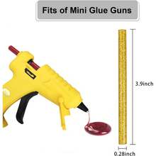 80 PCS Mini Glitter Hot Glue Sticks 14 Colored For DIY Art Craft,4 Inches - Mixed Colors - View 3