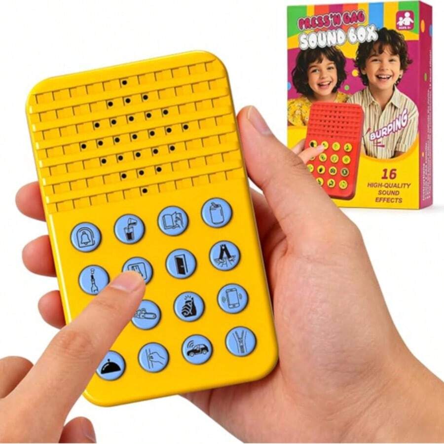 Musical Sound Effects Machine - 16 Sounds Instrument Themed Noise Maker For Kids 6 7 8 9 10 11 12, With Volume Control - Portable Cool Gadgets For Teens, Boys & Girls Fun Gifts For Party Family - zgyxj-2001-4 - 查看 1