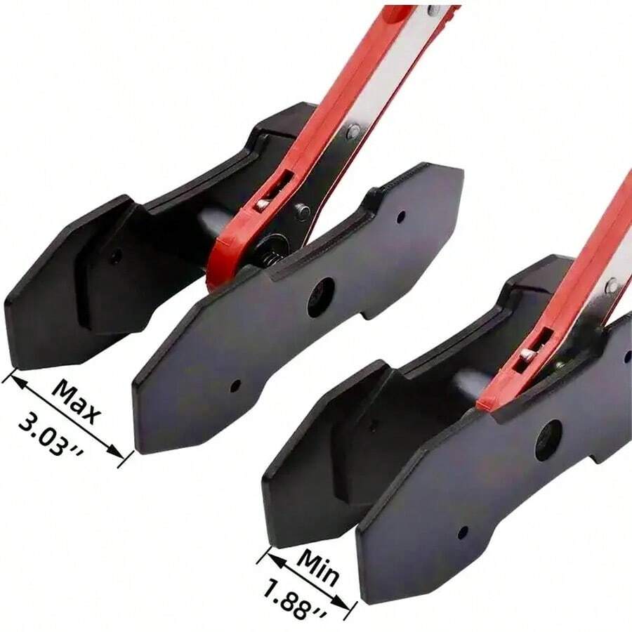 Brake Caliper Piston Press Tool For Single, Dual & Quad Piston Disc Brakes - 360° Rotating Ratchet Wrench, Effort-Saving Automotive Brake Repair Tool For Car Maintenance - Red - View 1