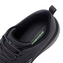 Skechers 男士一體式透氣飛織軟底緩震日常跑步鞋運動休閒鞋 - 深灰色 - 查看 7