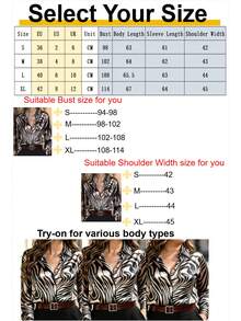 1pc Women's Colorblock Floral Print Satin Button-Front Long Sleeve Shirt, Elegant Fashion For Office, Vacation, Home, Daily Wear, Suitable For All Seasons Spring - Rose Gold - View 8