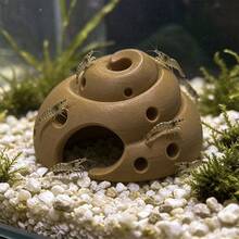 3D Printed Conch Shell Shaped Fish Tank Hideout Cave, Fish & Shrimp Breeding Hiding Hole, Aquarium Landscape Decoration Ornament Small Fish Shelter - A - View 3