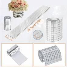 DHboying 7120/8010/8900/9790/10680pcs-Self-Adhesive Mirror Mosaic Tiles, Of Small Square Glass Mirrors For Crafts And Christmas Decorations, Measuring 4X4 Mm - Mirror Glass - View 5