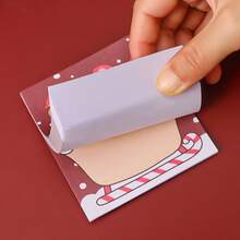 Cartoon Christmas Sticky Notes, Student Christmas Creative Stationery Gift, Sticky Notes, Message And Memo Student Note Pad, Study Office Sticky Notes, Santa Claus - one-size - View 7