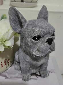 Adorable French Bulldog Figurine - | Mini Collectible Statue, Suitable For Home/Office/Car Dashboard | Desktop And Indoor/Outdoor Decoration, A Holiday Gift For Pet Lovers - A - View 6