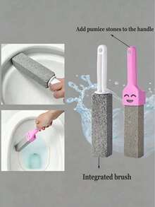 Pumice Toilet Cleaning Stone Brush, Powerful Stain Removal, Can Remove Stains, Hard Water Scale, Rust And More. Suitable For Cleaning Toilets, Removing Toilet Limescale, Sinks And Bathtubs. - Multicolor - View 3