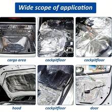 Bantalan Isolasi Panas & Suara Mobil, Peredam Suara dan Bantalan Isolasi Panas, Cocok untuk Kap Mesin, Mesin, Atap, Pintu dan Bagasi Mobil - Permukaan Aluminium Foil - Berbagai gaya - View 4