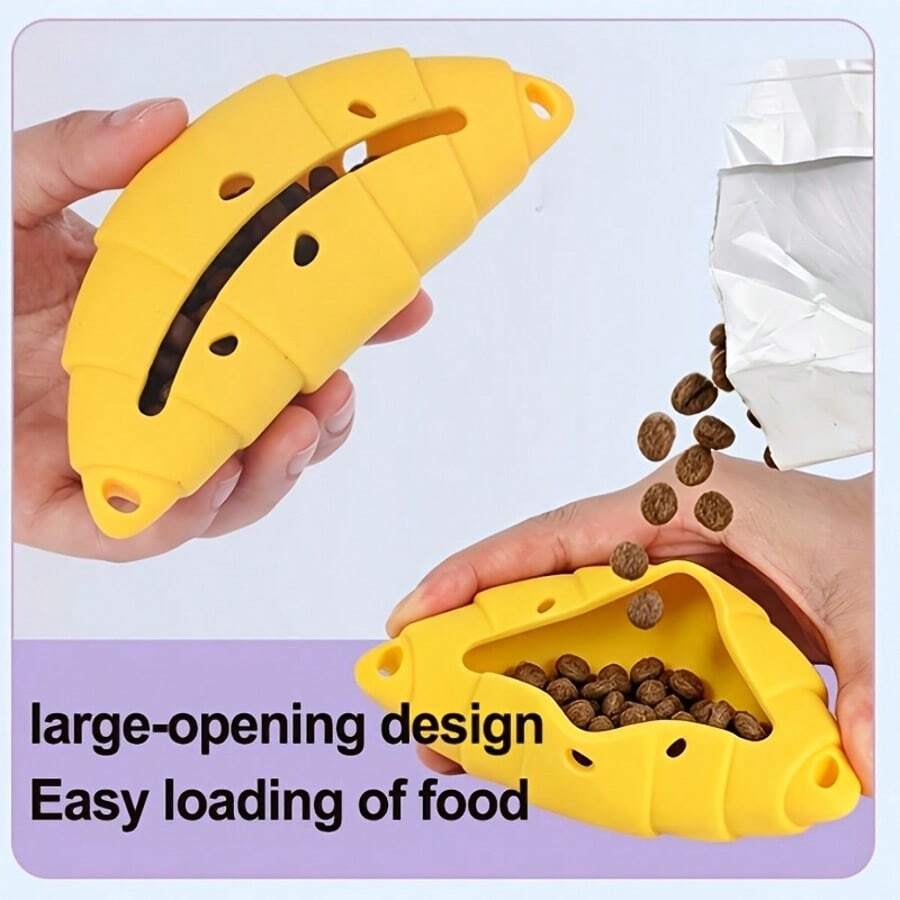 Dog Treat Dispensing Toy Horn-Shaped Durable Chew Toy For Small Dogs Teething Puzzle Training Toy - Multicolor - View 1